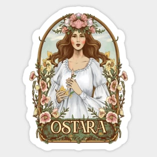 Vintage Blessed Ostara Sticker